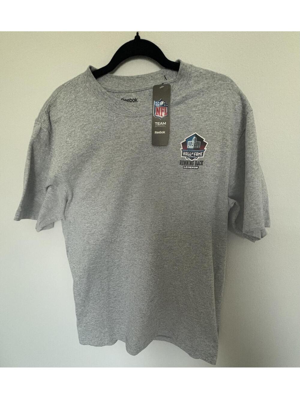 NFL Hall of Fame Running Back Legends large Gray T-Shirt